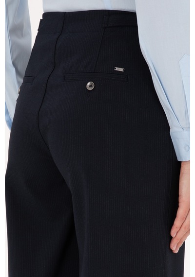 U.s. Polo Assn. Kadın Lacivert Pantolon Kanvas-chino 50309342-vr033 Lacivert