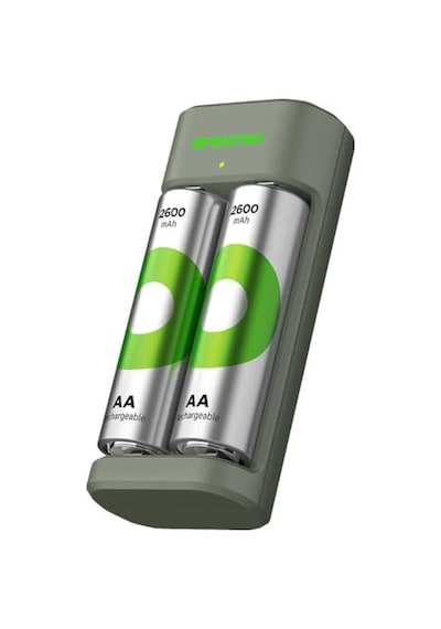 E221 Usb Pil Şarj Cihazı 2 Adet 2600mah Aa Kalem Pilli Set