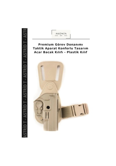 Premium Görev Donanımı Taktik Aparat Konforlu Tasarım Acar Bacak Kılıfı - Plastik Kılıf