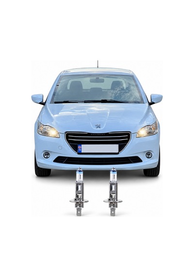 Peugeot 301 Halojen Sarı Uzun Far Yedek Ampulü H1 Xtreme Vısıon %150 Xv 2 Adet