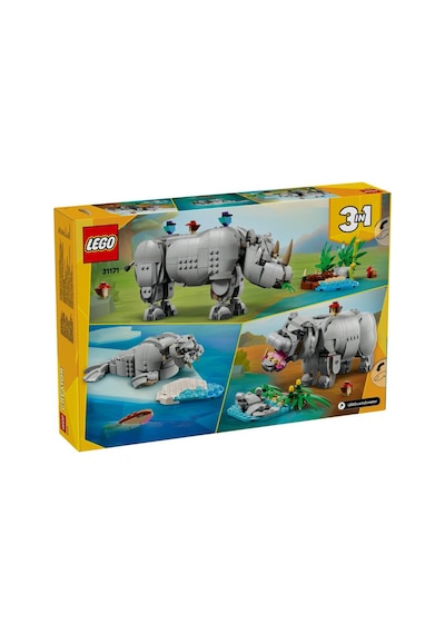 Lego 31171 Creator Vahşi Hayvanlar: Muhteşem Gergedan İle Kuşlar