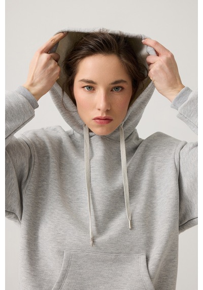 Los Ojos Gri Melanj Geniş Kalıp Kapüşonlu Sweatshirt Hooded Sweat Gri Melanj Gri Melanj Los Ojos Gri Melanj Geniş Kalıp Kapüşonlu Sweatshirt Hooded Sweat Gri Melanj Gri Melanj