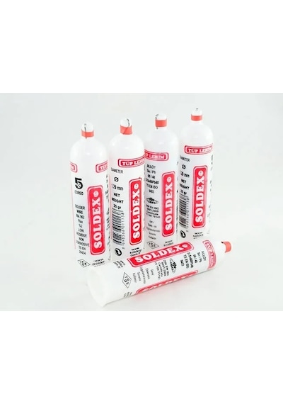 Tüp Lehim 1,2 Mm 25 Gr - 5 Kanallı, Sn:60 / Pb:40 Çok Renkli