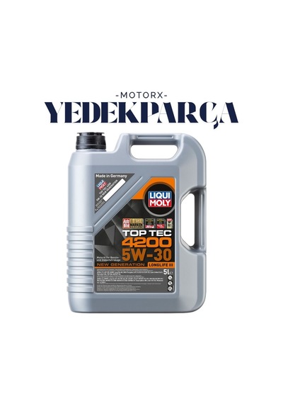 Lıquı Moly 5w30 4200 Top Tec New Generatı Ön Löng Lıfe Iıı 5lt