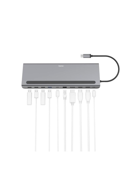 Hama Usb-c 10 Port 4xusb-a,2xusb-c,hdmı,lan Dock Station