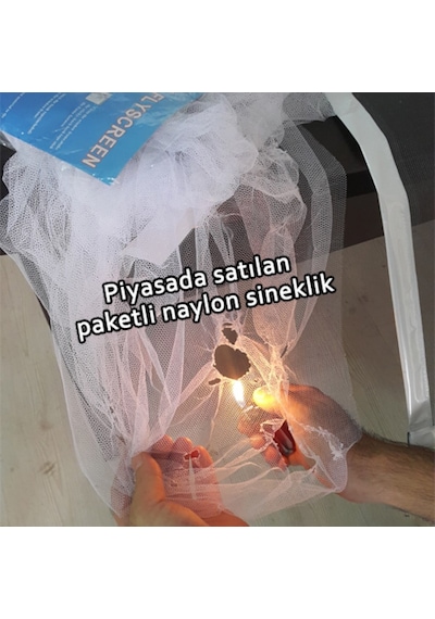 Cırtlı Yapışkanlı Pencere Sineklik - Pvc Pimapen Cam Sinekliği