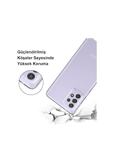 Samsung Galaxy Uyumlu A5 (2017) 1mm Silikon Şeffaf Kapak