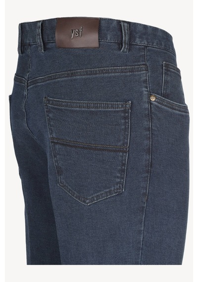 Ysf Erkek Koyu Mavi Kot Regular Fit Pantolon