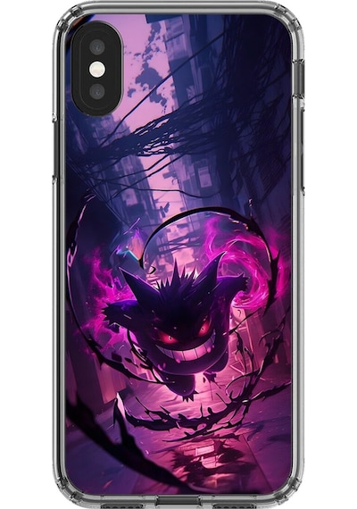 Apple Uyumlu iPhone X Şeffaf Kılıf Pokemon 2 Tasarımlı