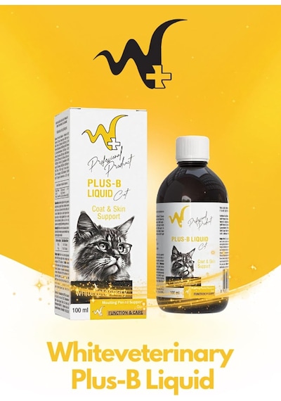 Whiteveterinay Kediler İçin Deri Ve Tüy Sağlığı Tamamlayıcı B Vitamini Plus-b Liquid 100ml