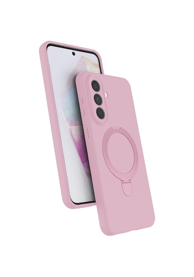 Samsung Uyumlu Galaxy A57 Kılıf Magsafe Şarj Özellikli Standlı Sensitive Touch Samara Kapak Pembe