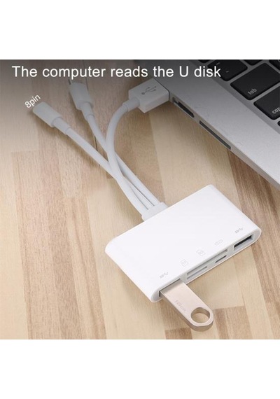 Daytona Nk1032Pro Type-C Lightning Usb-A To 2Xusb 3.0 Sd Micro Sd
