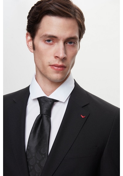 D's Damat Ds Damat Regular Fit Siyah Düz Travel Takim Elbise 6he05ob35565m 001