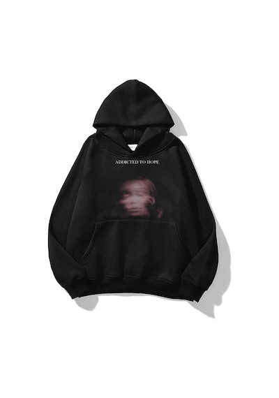 Startmore Unisex Addicted To Hope Sweatshirt Hoodie Siyah Siyah