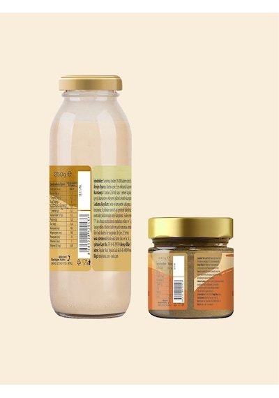 2'li Ürün - Ravla Badem İçeceği Konsantresi - 250g / Ravla Yer Fıstığı Ezmesi - 240g