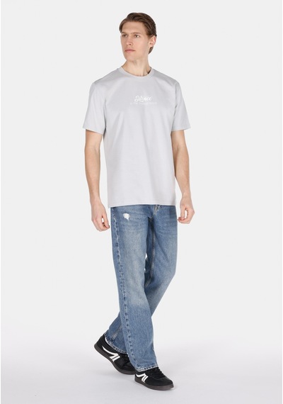 Colin's Colins Comfort Fit Yuvarlak Yaka Düz Erkek Gri Kısa Kol Tişört Cl1074403 Cl1074403 Q1.v2 Lgr Açık Gri