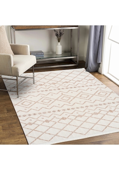 Dolce Vita Halı Bohem 386 Wood Modern Halı Krem