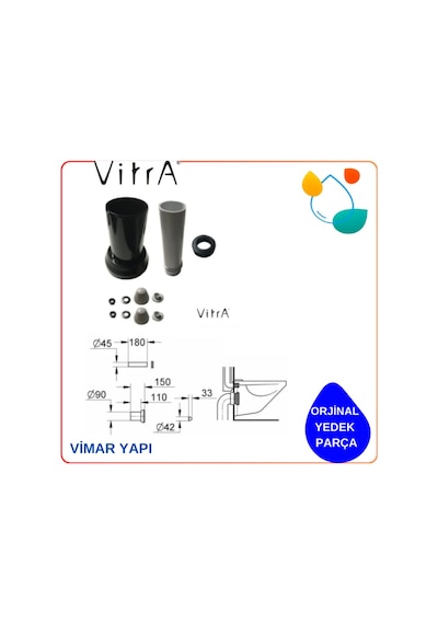 437580yp VitrA Klozet Kada Seti Siyah
