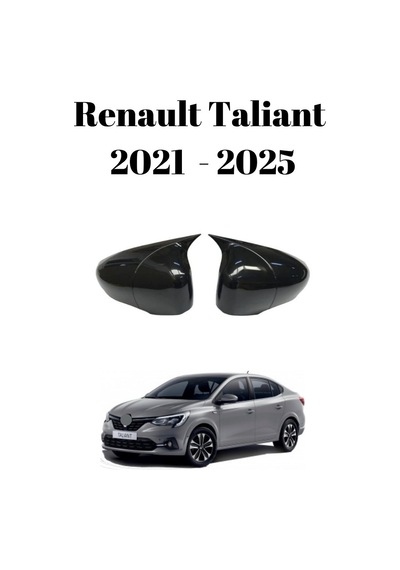 Renault Taliant 2021 2022 2023 2024 2025 Uyumlu Yarasa Batman Ayna Kapağı Takımı Piano Black Parlak Siyah