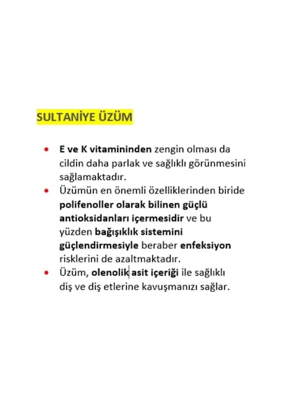 Tuğba Kuruyemiş Sultaniye Üzüm 500 Gr