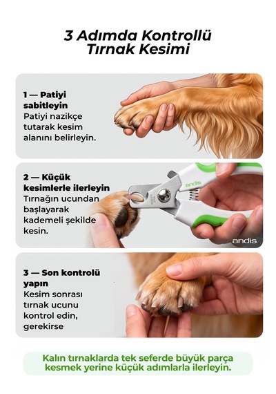 Andis Kedi Köpek Tırnak Makası Büyük Irk Köpekler İçin