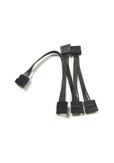 60 cm. Molex IDE 4 Pin To 5 Port Sata Power HDD Güç Çoklayıcı