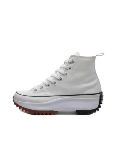 Converse Run Star Hıke Canvas Platform Erkek Spor Ayakkabı Beyaz 166799c-e Siyah Beyaz Siyah - Beyaz