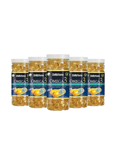Aksu Vital Shiffa Home Omega 3-6-9 Balık Yağı 1000 MG 200 Kapsül 5 Adet