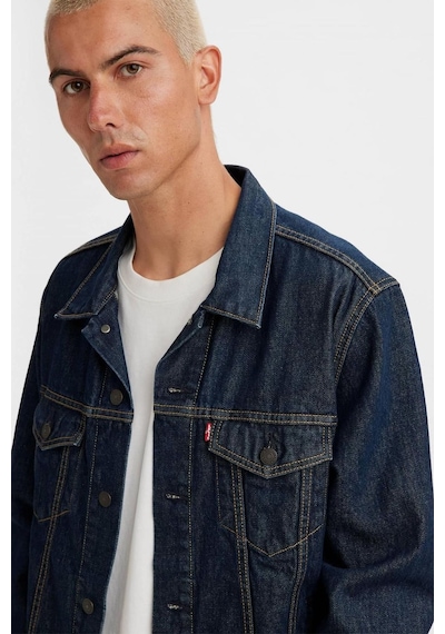 Levi's Erkek Denim Ceket: Klasik, Regular Fit, Uzun Kol, Günlük Kullanım İndigo