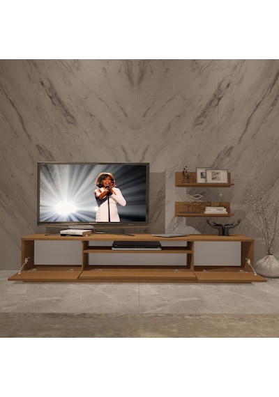 Decoraktiv Trio 4 Mdf Tv Ünitesi Tv Sehpası Ceviz