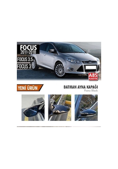 Focus 3 2011-2018 Batman Ayna Kapak Piano Black Omsa