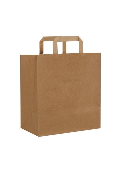 Packanya 28 x 29 x 16 - 100 Adet Düz Saplı Kraft Çanta