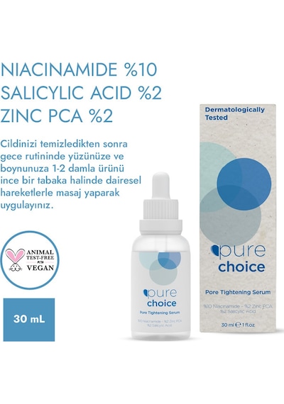 Pure Choice Gözenek Sıkılaştırıcı Serum 30 Ml