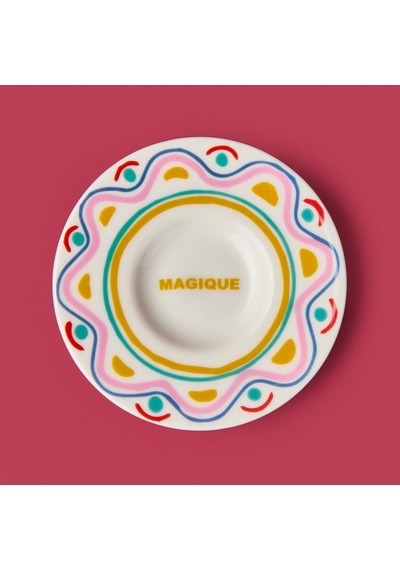 Kitchen Magique Çay Tabağı - Renkli - 13 Cm