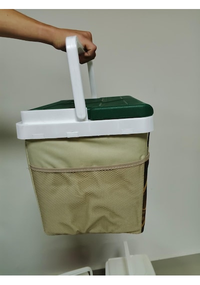 20 Lt Kumaş Kamuflaj Desen Buzluk Termos 1126 Cooler Box Çok Renkli