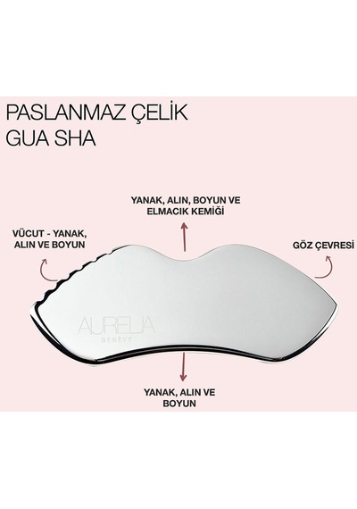 Aurelia Geneve ve Şişlik  & Lifting Etkili Gua Sha Seti