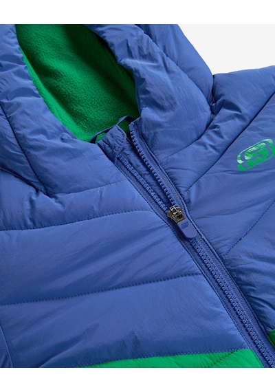 Skechers B Puffer Colorblock Jacket Büyük Erkek Çocuk Lacivert Mont Sk2620140-0533