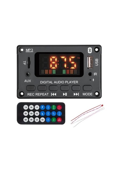 Magicvoice Mv-15560 Bluetooth/usb/tf/aux Mp3 Dekoder Modül 5w+5w Stereo Amfili Dijital Ekranlı Belirtilmemiş