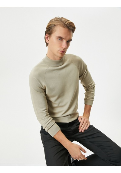 Koton Yarım Balıkçı Yaka Kazak Slim Fit Triko Uzun Kollu Bej 4wam70120ht 4WAM70120HT057 Ekru Koton Yarım Balıkçı Yaka Kazak Slim Fit Triko Uzun Kollu Bej 4wam70120ht 4WAM70120HT057 Ekru