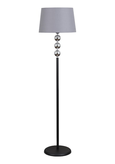 Silva Siyah Krom Metal Lambader Gri Konik Şapka Modern , Yatak Odası, Salon Lambader Çok Renkli
