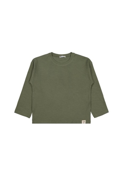 V60998 Civil Boys Jakarlı Basic 10-13 Yaş Sweatshirt Haki