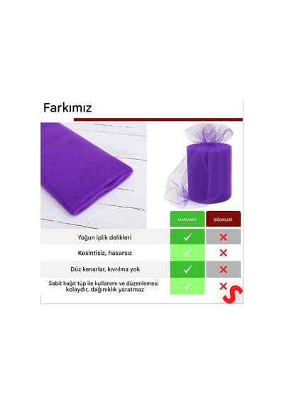 Süsleme Tülü Grek Tül, 2 Mt En X 1 Mt Uzunluk - Mor 0-99