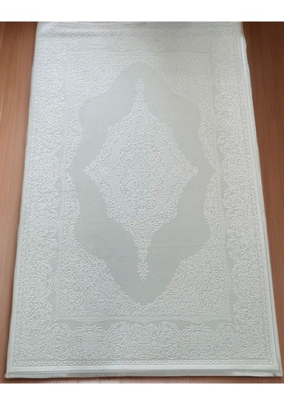 Mihra Halı % 100 Akrilik Sık Dokuma Beyaz Salon, Oturma Odası Halısı