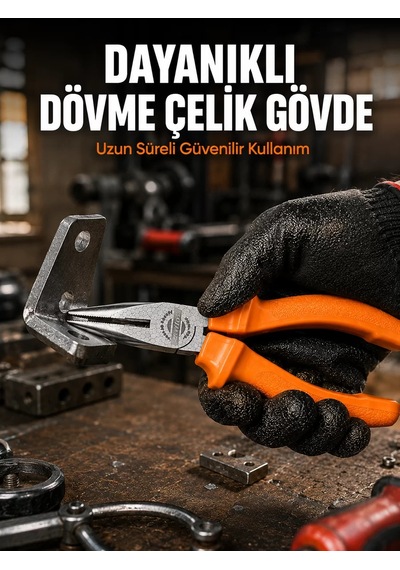 Uzun Çene Tasarımlı Dövme Çelik Kargaburun Hassas Kavrama Performansı