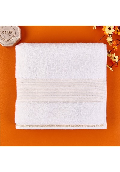 Soft Golden Star Blank Yüz Havlusu - Ekru - 50x90 Cm Çok Renkli