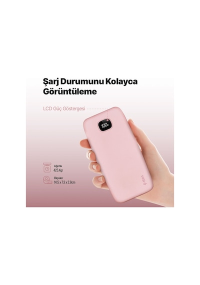 Ttec 2BB211TP Lcd 20.000 MAh Powerbank