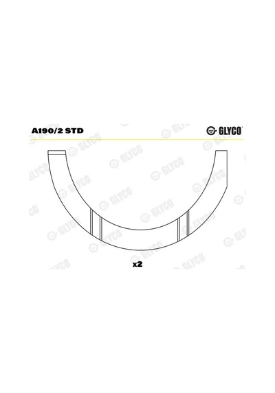Ay Yatak - Alfa Romeo 166, 156, Spider, Gt, Gtv, 155, 145, Punto, Doblo, Bravo, Stilo, Barchetta, Coupe, Strada, Marea, Brava, Palio, Siena - Glyco 98009476