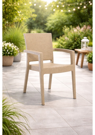 Novussi Paris Rattan Koltuk 4'lü Paket Cappuccino