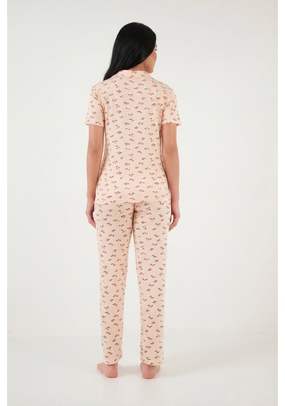 Lela Bayan Pijama Takımı 65750101y Somon