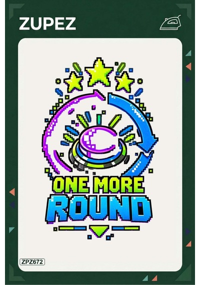 Zpz672 One More Round Ütüyle Uygulanabilir Transfer Baskı - 911529814